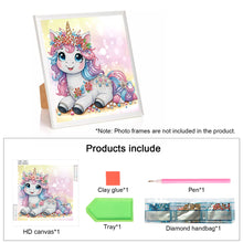 Load image into Gallery viewer, Diamond Painting - Partial Special Shaped - Unicorn (30*30CM)
