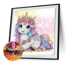 Load image into Gallery viewer, Diamond Painting - Partial Special Shaped - Unicorn (30*30CM)
