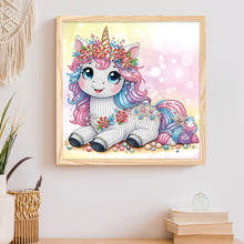 Load image into Gallery viewer, Diamond Painting - Partial Special Shaped - Unicorn (30*30CM)
