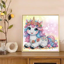 Load image into Gallery viewer, Diamond Painting - Partial Special Shaped - Unicorn (30*30CM)
