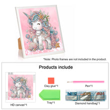 Load image into Gallery viewer, Diamond Painting - Partial Special Shaped - Unicorn (30*30CM)
