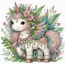 Load image into Gallery viewer, Diamond Painting - Partial Special Shaped - Unicorn (30*30CM)
