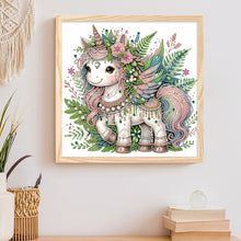 Load image into Gallery viewer, Diamond Painting - Partial Special Shaped - Unicorn (30*30CM)
