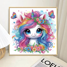 Load image into Gallery viewer, Diamond Painting - Partial Special Shaped - Unicorn (30*30CM)
