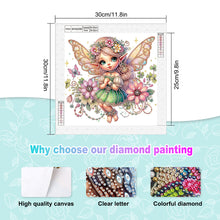 Load image into Gallery viewer, Diamond Painting - Partial Special Shaped - Elf girl (30*30CM)
