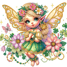 Load image into Gallery viewer, Diamond Painting - Partial Special Shaped - Elf girl (30*30CM)
