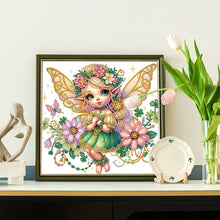 Load image into Gallery viewer, Diamond Painting - Partial Special Shaped - Elf girl (30*30CM)
