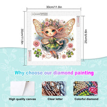 Load image into Gallery viewer, Diamond Painting - Partial Special Shaped - Elf girl (30*30CM)
