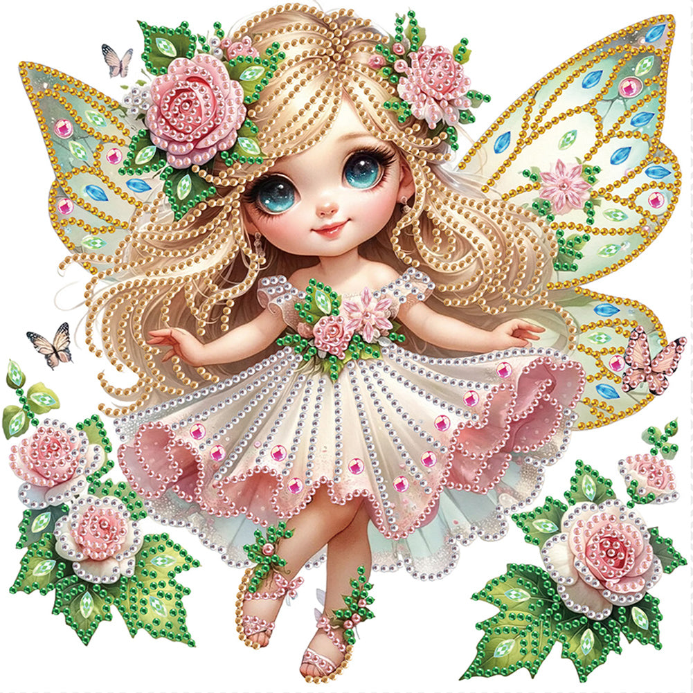 Diamond Painting - Partial Special Shaped - Elf girl (30*30CM)