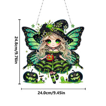 Load image into Gallery viewer, Double Sided Special Shape Butterfly Girl Diamond Painting Decor for Wall Window
