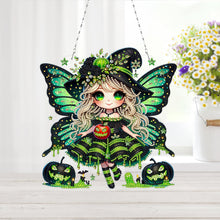 Load image into Gallery viewer, Double Sided Special Shape Butterfly Girl Diamond Painting Decor for Wall Window
