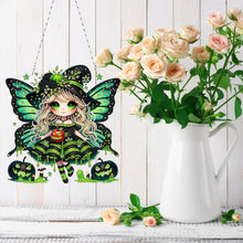 Load image into Gallery viewer, Double Sided Special Shape Butterfly Girl Diamond Painting Decor for Wall Window
