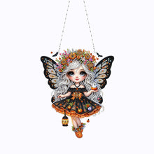 Load image into Gallery viewer, Double Sided Special Shape Butterfly Girl Diamond Painting Decor for Wall Window
