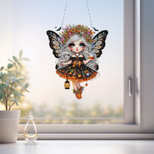 Load image into Gallery viewer, Double Sided Special Shape Butterfly Girl Diamond Painting Decor for Wall Window
