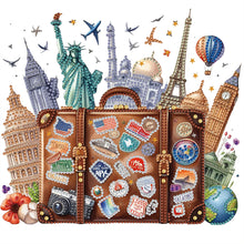 Load image into Gallery viewer, Diamond Painting - Partial Special Shaped - Travel the world (30*30CM)
