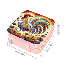 Load image into Gallery viewer, Special Shape Rooster Diamond Painting Jewelry Storage Box for Women Girls
