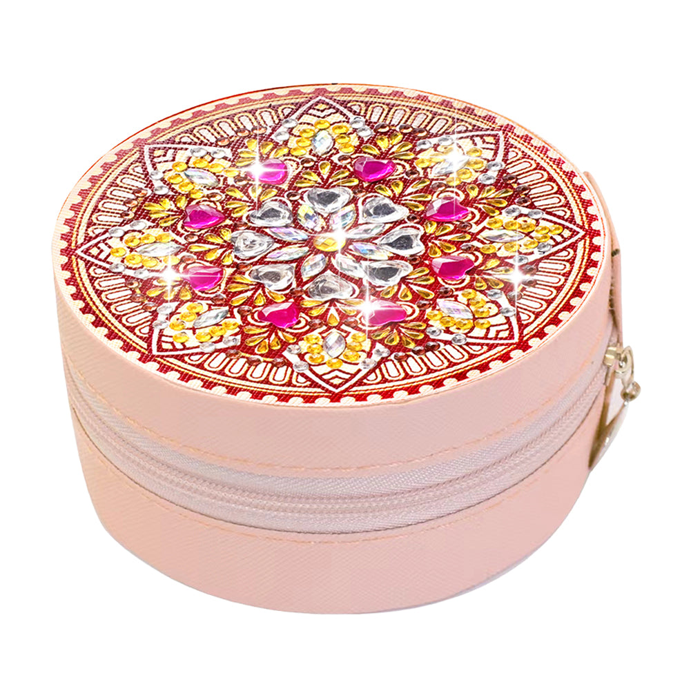 Special Shape Mandala Diamond Painting Jewelry Storage Box for Women Girls
