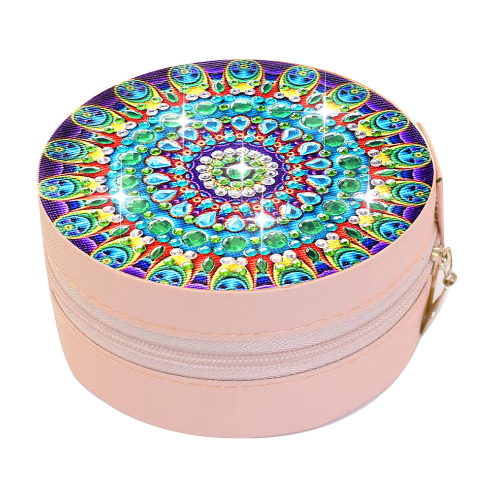 Special Shape Mandala Diamond Painting Jewelry Storage Box for Women Girls