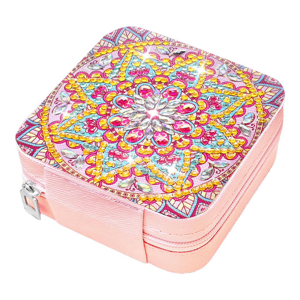 Special Shape Mandala Diamond Painting Jewelry Storage Box for Women Girls