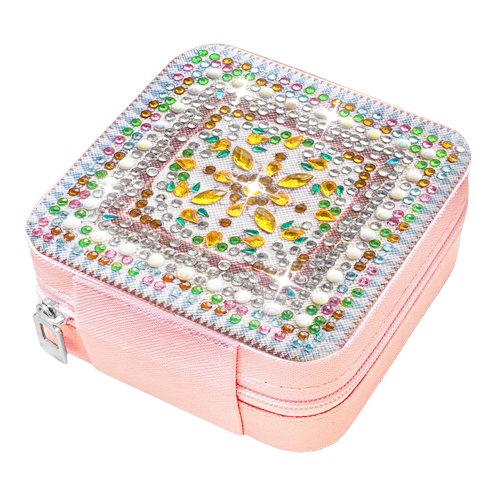 Special Shape Mandala Diamond Painting Jewelry Storage Box for Women Girls