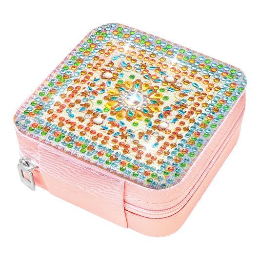 Special Shape Mandala Diamond Painting Jewelry Storage Box for Women Girls