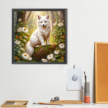 Load image into Gallery viewer, Diamond Painting - Full Round - White fox (40*40CM)
