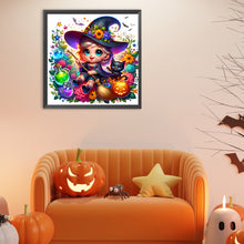Load image into Gallery viewer, Diamond Painting - Full Round - Halloween witch (30*30CM)
