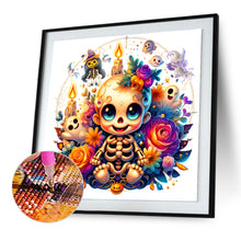 Load image into Gallery viewer, Diamond Painting - Full Round - Halloween skeleton (30*30CM)

