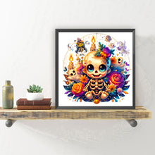 Load image into Gallery viewer, Diamond Painting - Full Round - Halloween skeleton (30*30CM)
