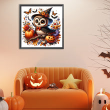 Load image into Gallery viewer, Diamond Painting - Full Round - Halloween owl (30*30CM)
