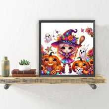 Load image into Gallery viewer, Diamond Painting - Full Round - Halloween witch (30*30CM)
