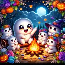 Load image into Gallery viewer, Diamond Painting - Full Round - Halloween ghost (30*30CM)

