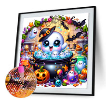 Load image into Gallery viewer, Diamond Painting - Full Round - Halloween ghost (30*30CM)
