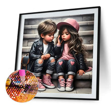 Load image into Gallery viewer, Diamond Painting - Full Round - Cute child (40*40CM)
