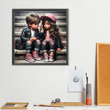 Load image into Gallery viewer, Diamond Painting - Full Round - Cute child (40*40CM)
