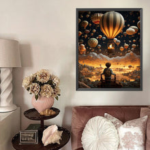 Load image into Gallery viewer, AB Diamond Painting - Full Round - Boy watching hot air balloon (40*50CM)
