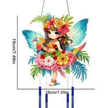 Load image into Gallery viewer, Summer Girl Double Sided Acrylic Special Shape DIY Diamond Painting Wind Chime
