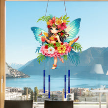 Load image into Gallery viewer, Summer Girl Double Sided Acrylic Special Shape DIY Diamond Painting Wind Chime
