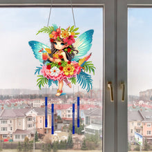 Load image into Gallery viewer, Summer Girl Double Sided Acrylic Special Shape DIY Diamond Painting Wind Chime

