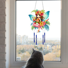 Load image into Gallery viewer, Summer Girl Double Sided Acrylic Special Shape DIY Diamond Painting Wind Chime
