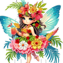 Load image into Gallery viewer, Summer Girl Double Sided Acrylic Special Shape DIY Diamond Painting Wind Chime
