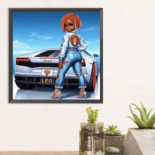 Load image into Gallery viewer, Diamond Painting - Full Round - Leo girl (30*30CM)

