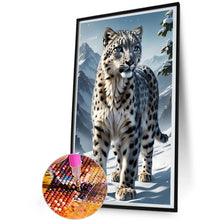 Load image into Gallery viewer, Diamond Painting - Full Round - White leopard (30*50CM)
