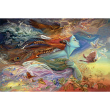 Load image into Gallery viewer, Diamond Painting - Full Square - Flying bird woman (60*40CM)
