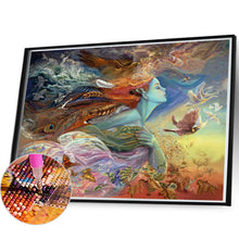 Load image into Gallery viewer, Diamond Painting - Full Square - Flying bird woman (60*40CM)
