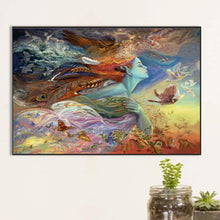Load image into Gallery viewer, Diamond Painting - Full Square - Flying bird woman (60*40CM)
