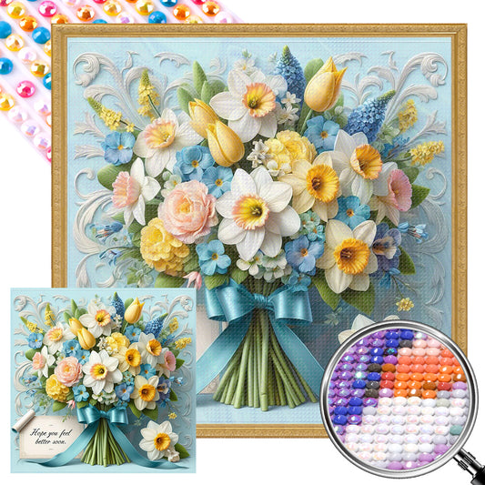 AB Diamond Painting - Full Round - Bouquet (40*40CM)