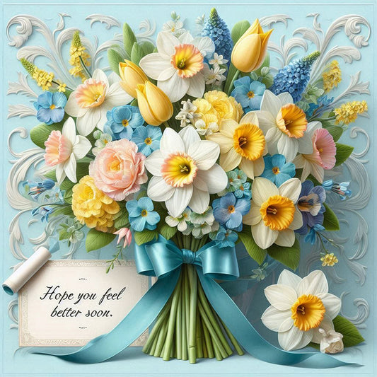 AB Diamond Painting - Full Round - Bouquet (40*40CM)
