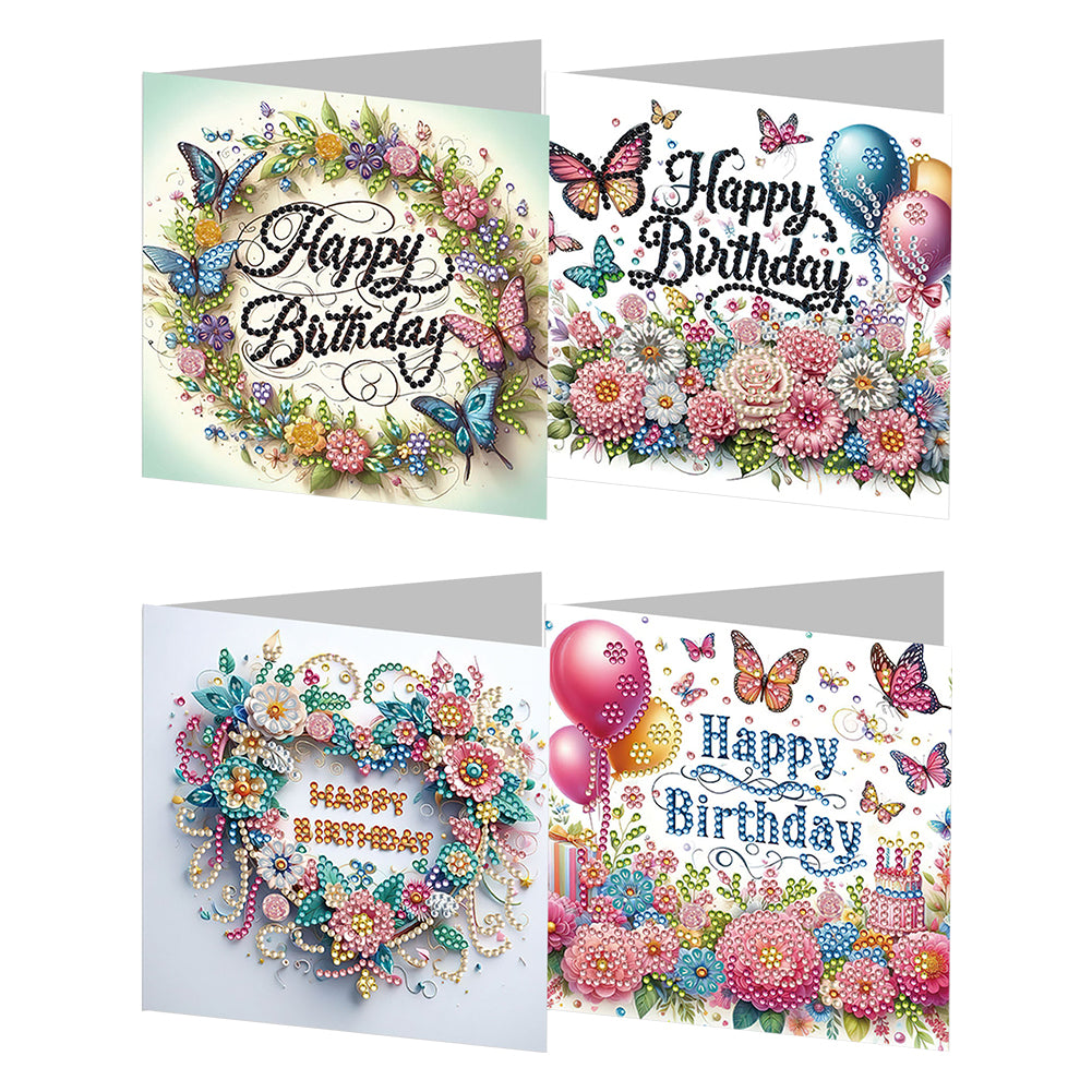 Diamond Painting Greeting Cards DIY 5D Rhinestone Arts Greetings Birthday Cards