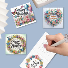 Load image into Gallery viewer, Diamond Painting Greeting Cards DIY 5D Rhinestone Arts Greetings Birthday Cards
